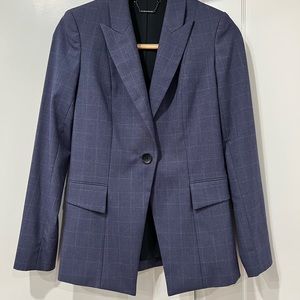 Elie Tahari Kiersten Jacket / Size 2 / Stargazer Multi (Navy Pinstripe) / NWT